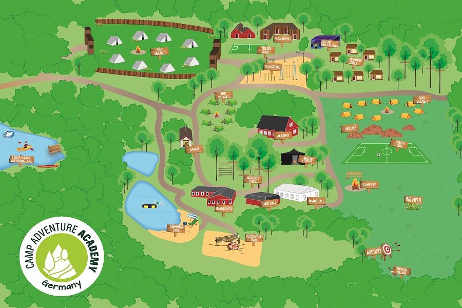 site map of camp