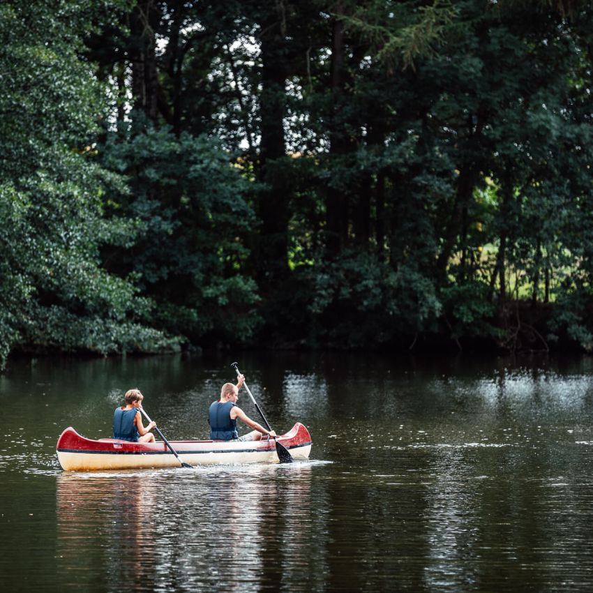 Canoeing in summer camp